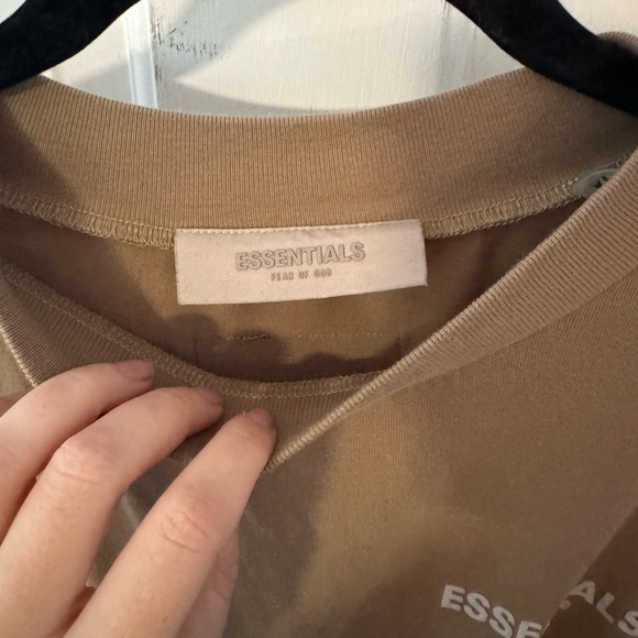 Essentials Beige Short Sleeve Women's Tee - Picture 5 of 7